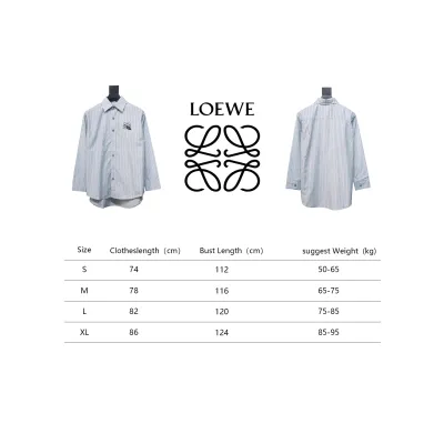 Loewe Pocket Guinea Fowl Embroidered Logo Lapel Shirt 02