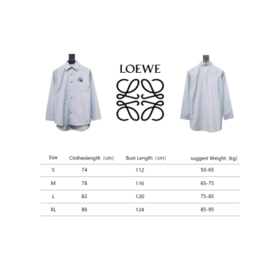 Loewe Pocket Guinea Fowl Embroidered Logo Lapel Shirt 02