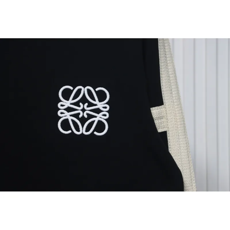 Loewe Web Embroidery Crew Neck Hoodie