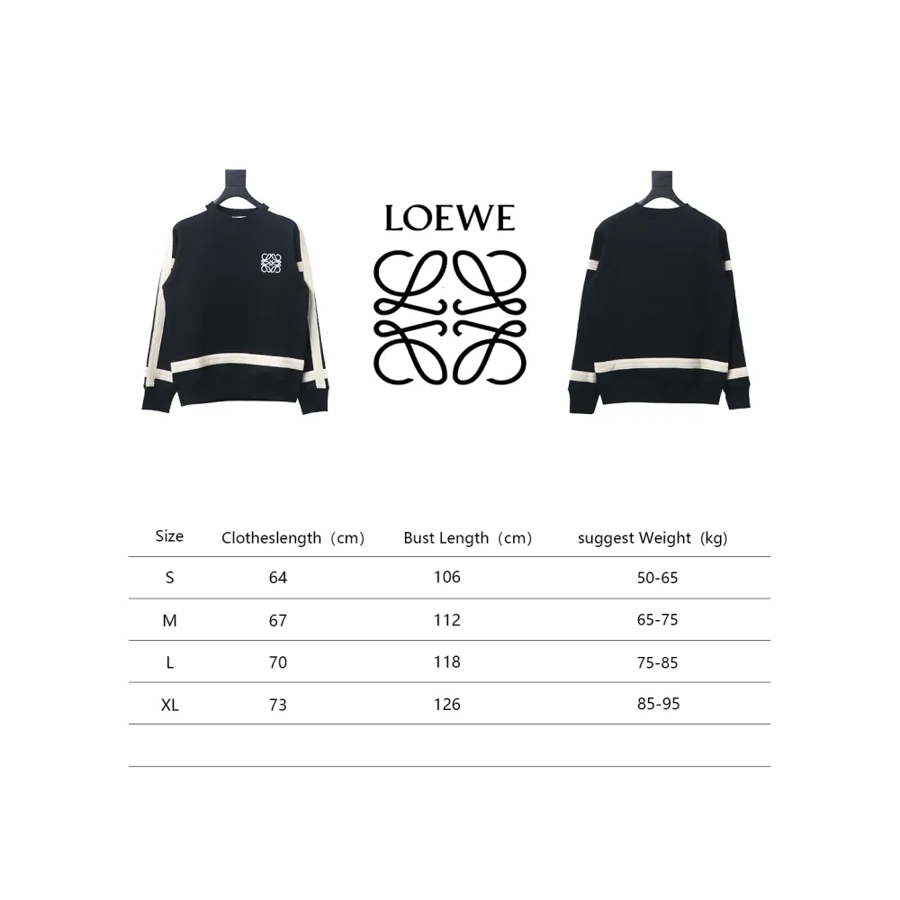 Loewe Web Embroidery Crew Neck Hoodie