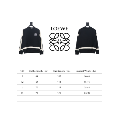 Loewe Web Embroidery Crew Neck Hoodie 02