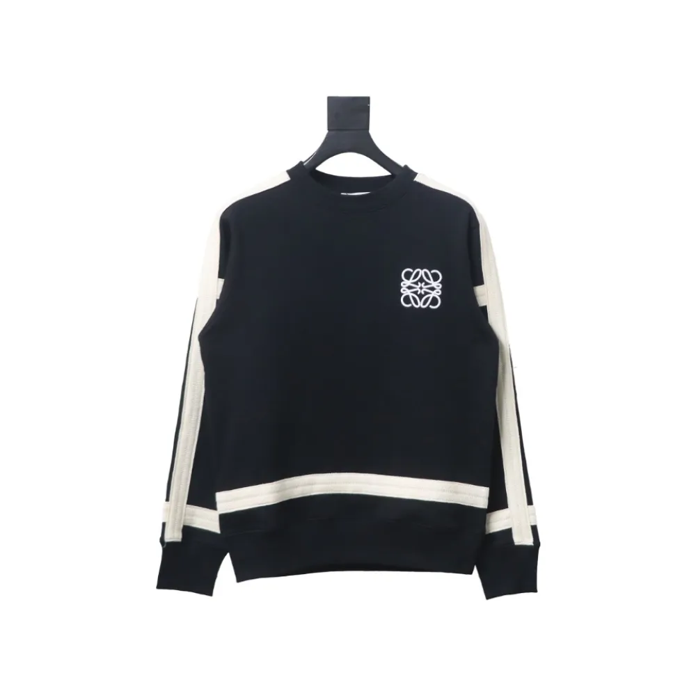 Loewe Web Embroidery Crew Neck Hoodie