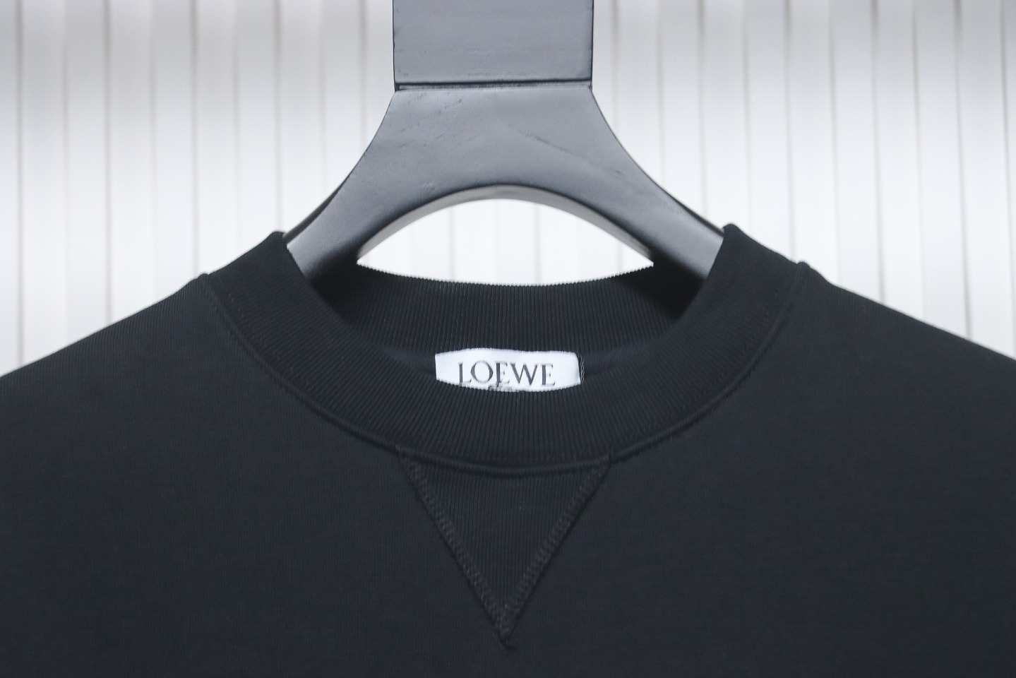 Loewe Woven Lettering Embroidery Crewneck Hoodie