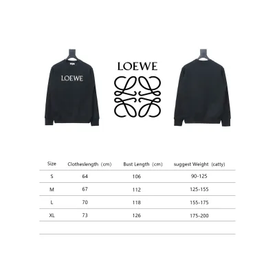 Loewe Woven Lettering Embroidery Crewneck Hoodie 02