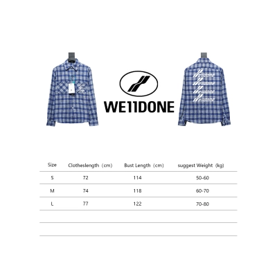 We11 Done 22FW Barrage Plaid Shirt 02