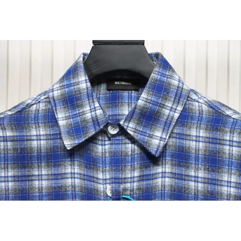 We11 Done 22FW Barrage Plaid Shirt