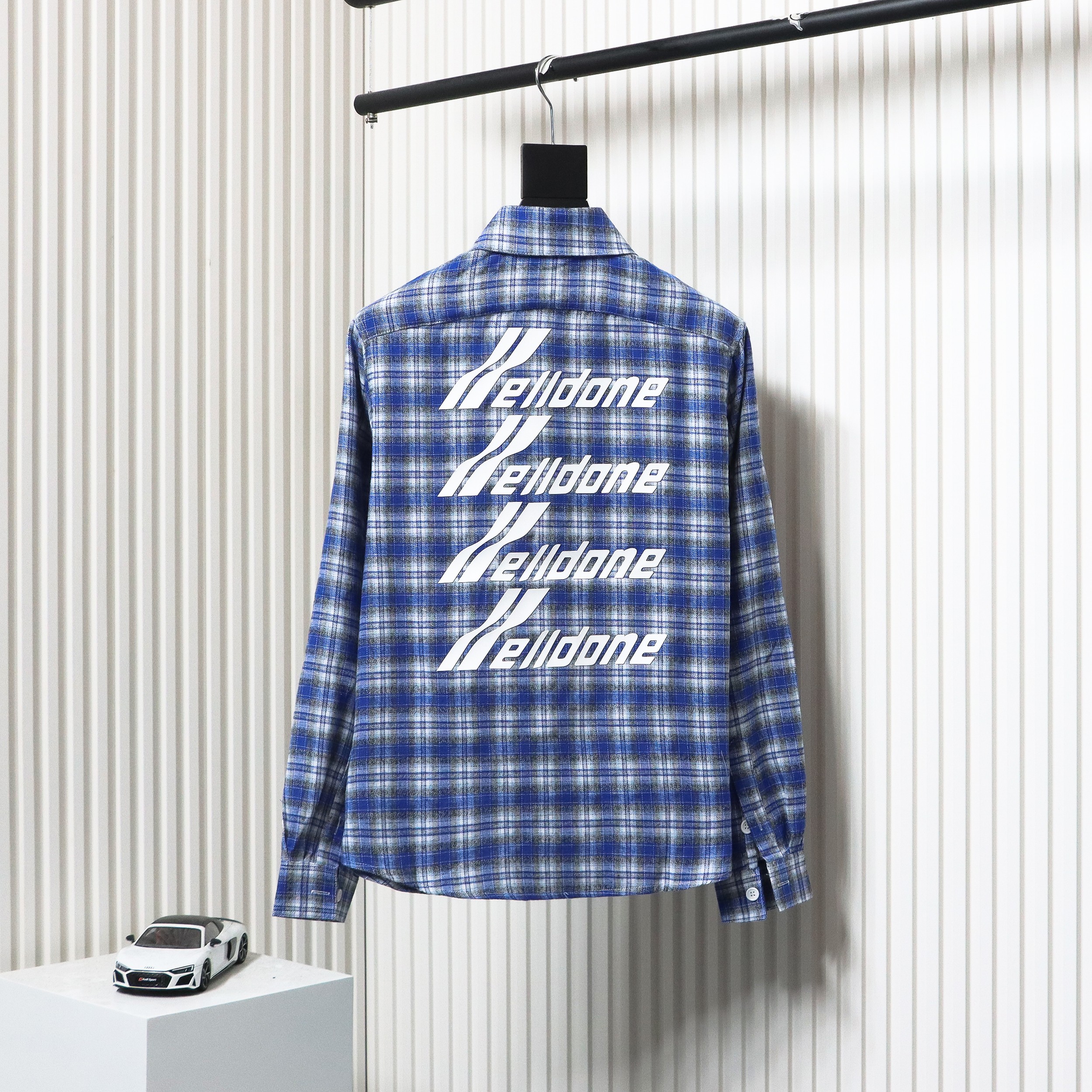 We11 Done 22FW Barrage Plaid Shirt