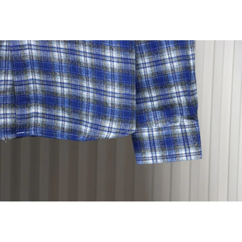 We11 Done 22FW Barrage Plaid Shirt