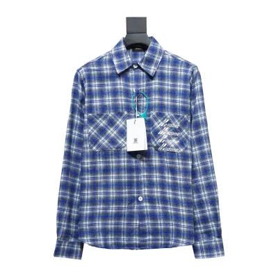 We11 Done 22FW Barrage Plaid Shirt 01