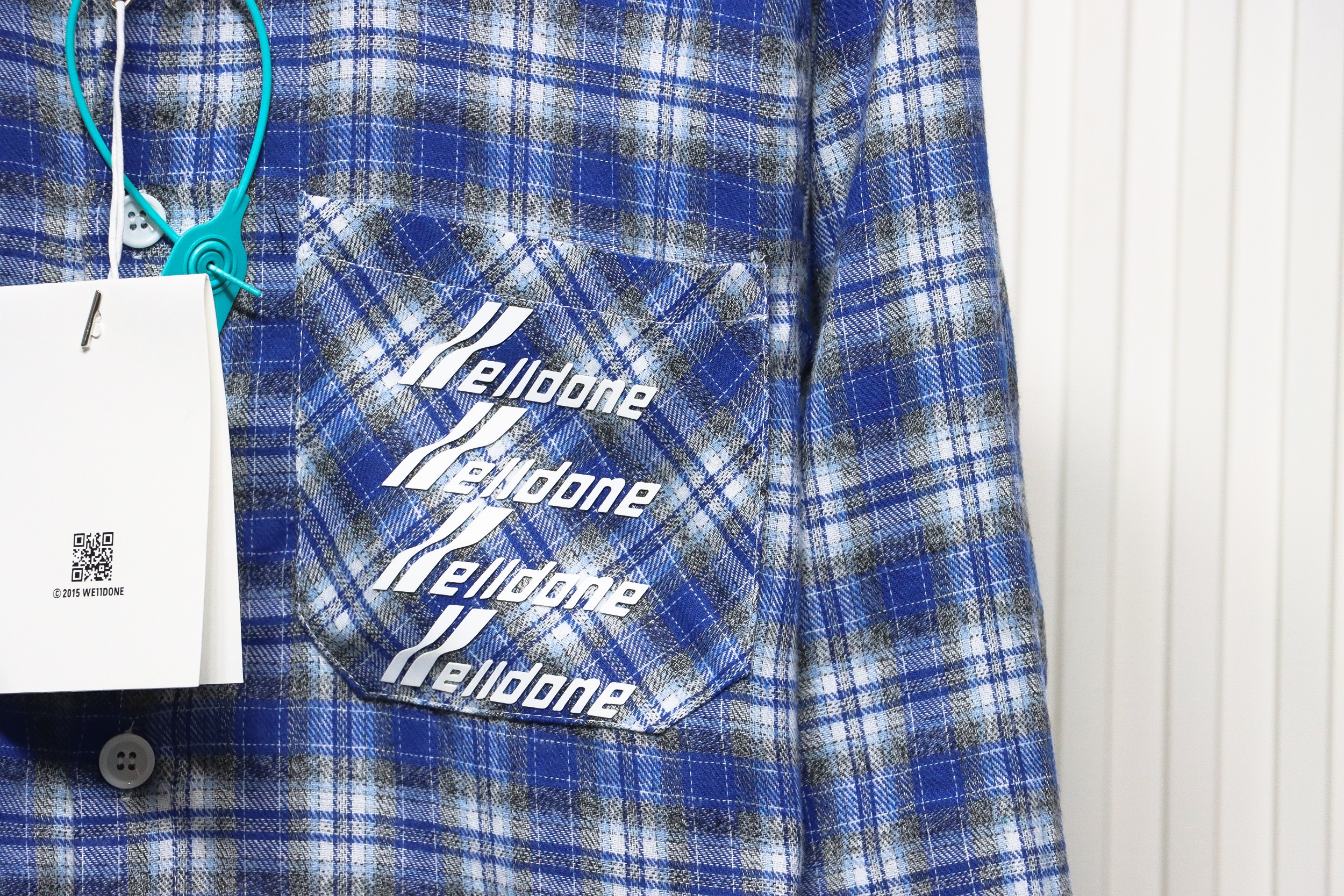 We11 Done 22FW Barrage Plaid Shirt