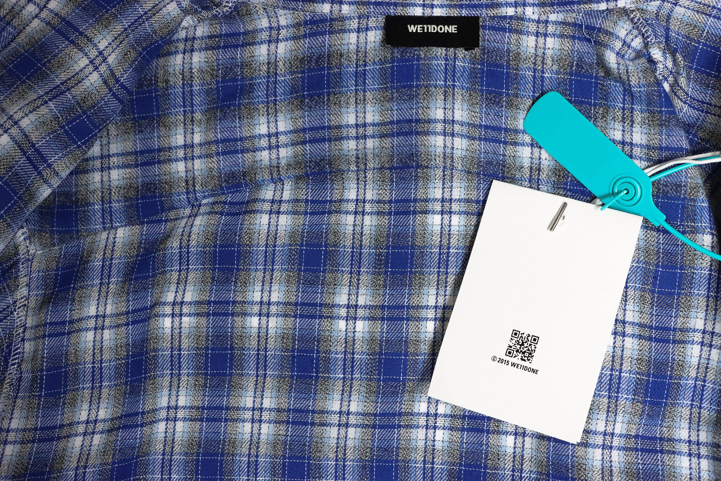 We11 Done 22FW Barrage Plaid Shirt