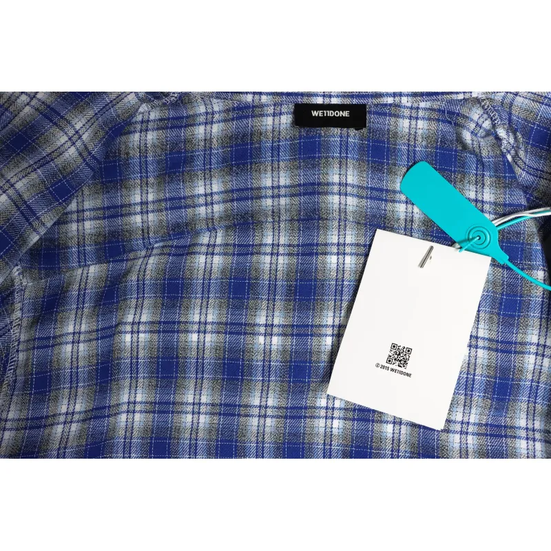 We11 Done 22FW Barrage Plaid Shirt