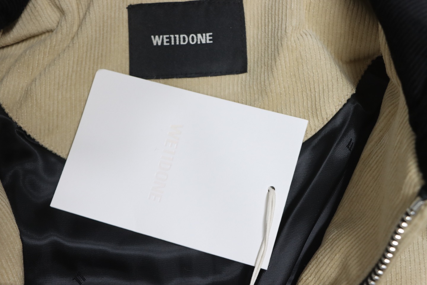 WE11 DONE 24FW Corduroy Puffer Jacket