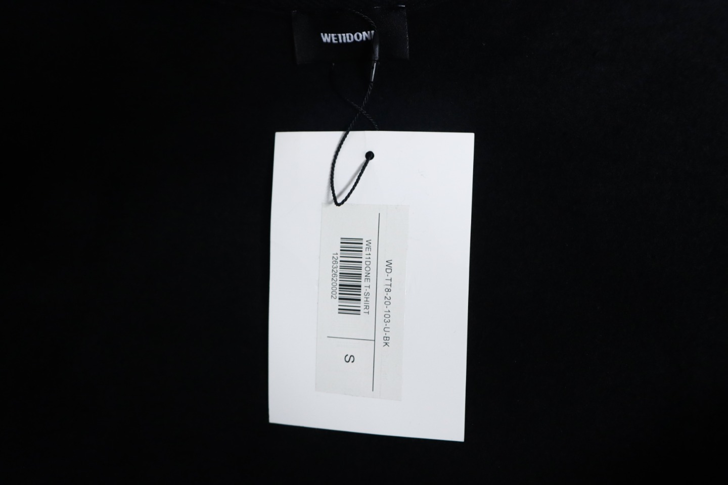 We11 Done 24FW Cup Kitten Crew Neck Hoodie Black