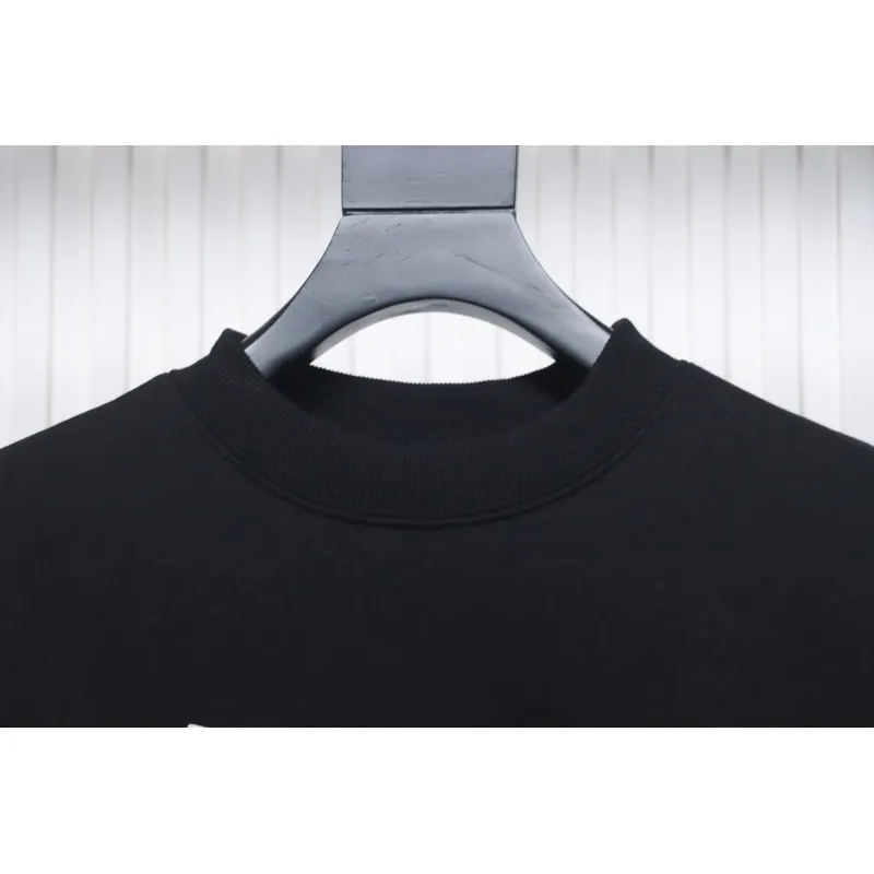 We11 Done 24FW Cup Kitten Crew Neck Hoodie Black