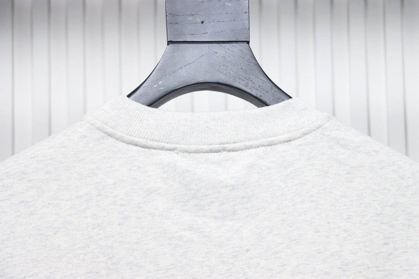 We11 Done 24FW Cup Kitten Crew Neck Hoodie Light Grey