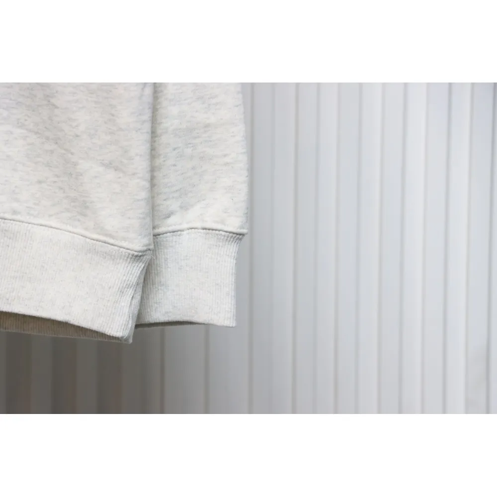 We11 Done 24FW Dynamic Lettering Round Neck Hoodie White