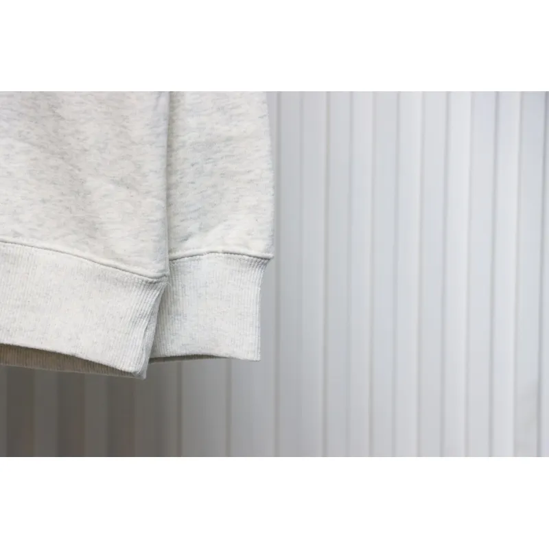 We11 Done 24FW Dynamic Lettering Round Neck Hoodie White
