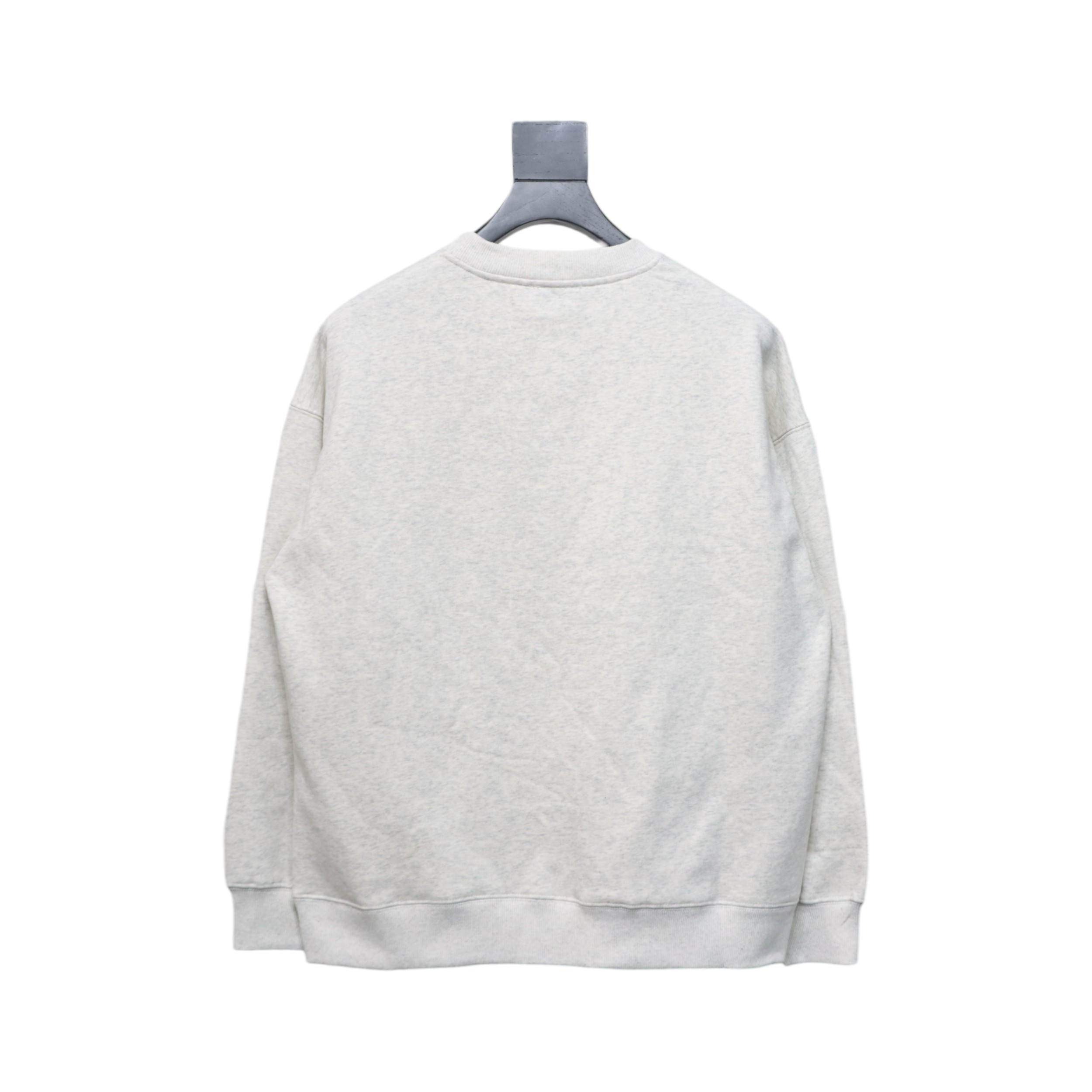 We11 Done 24FW Dynamic Lettering Round Neck Hoodie White