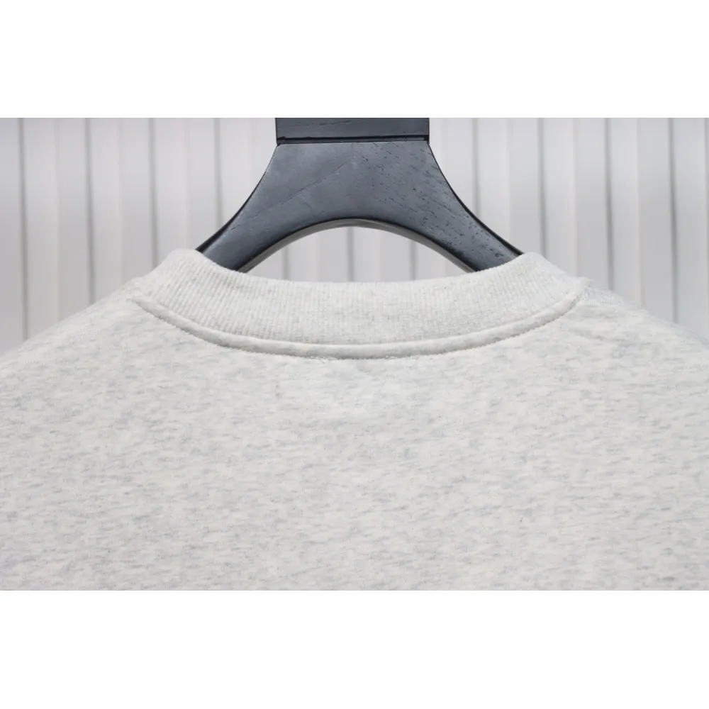We11 Done 24FW Dynamic Lettering Round Neck Hoodie White