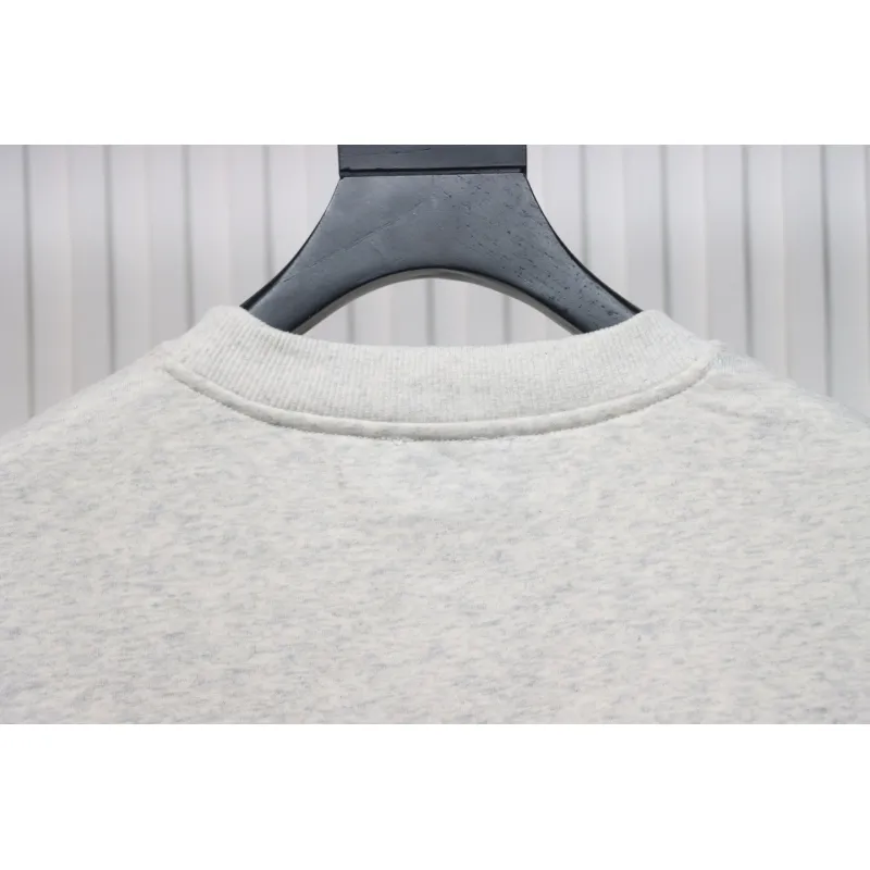We11 Done 24FW Dynamic Lettering Round Neck Hoodie White