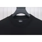 We11 Done 24FW Dynamic Lettering Round Neck Hoodie Black