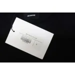 We11 Done 24FW Dynamic Lettering Round Neck Hoodie Black