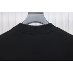 We11 Done 24FW Dynamic Lettering Round Neck Hoodie Black