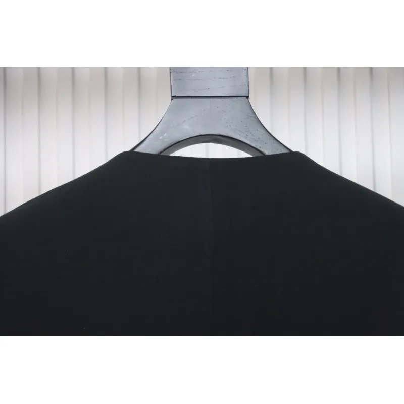 WE11 DONE 24FW G-Dragon Same Style Wool Collarless Suit Black