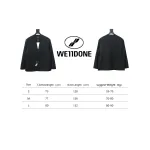 WE11 DONE 24FW G-Dragon Same Style Wool Collarless Suit Black