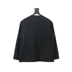 WE11 DONE 24FW G-Dragon Same Style Wool Collarless Suit Black