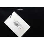 We11 Done 24FW Lightning Letters Crewneck Hoodie Black