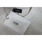 We11 Done 24FW Lightning Letters Crewneck Hoodie Light Grey