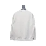 We11 Done 24FW Lightning Letters Crewneck Hoodie Light Grey