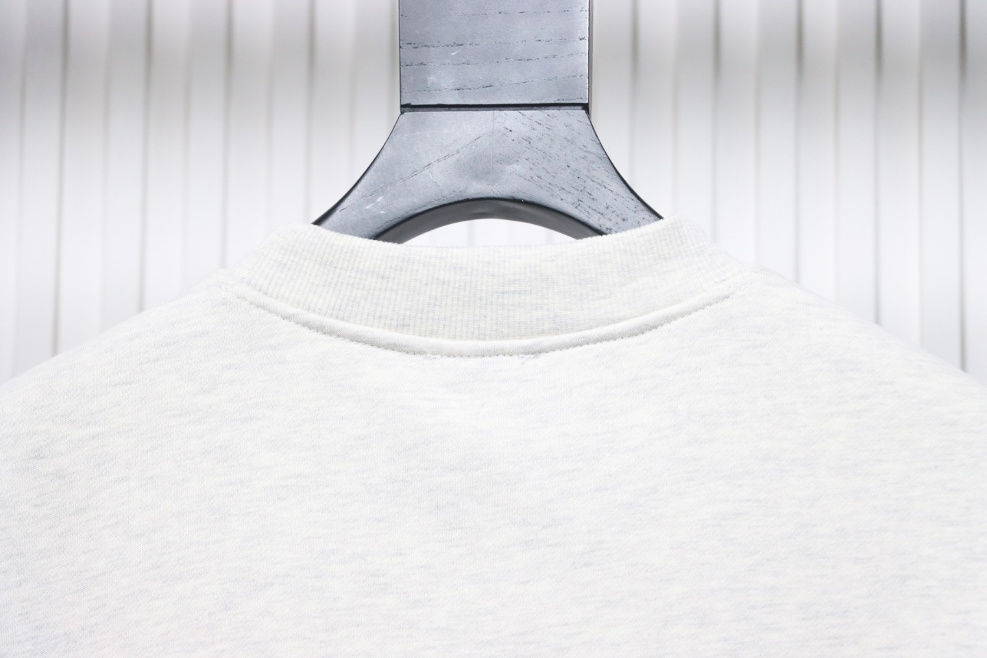 We11 Done 24FW Neon Barrage Crewneck Hoodie Light Grey