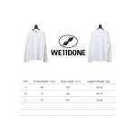 We11 Done 24FW Pearl Lettering Long Sleeve T-Shirt White