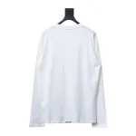 We11 Done 24FW Pearl Lettering Long Sleeve T-Shirt White