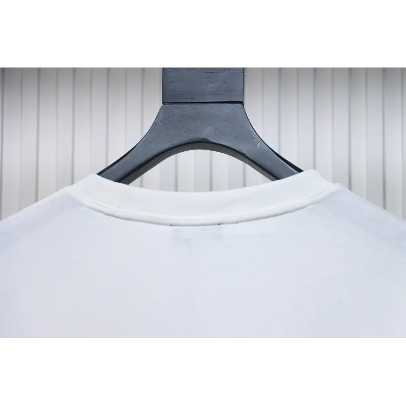 We11 Done 24FW Pearl Lettering Long Sleeve T-Shirt White