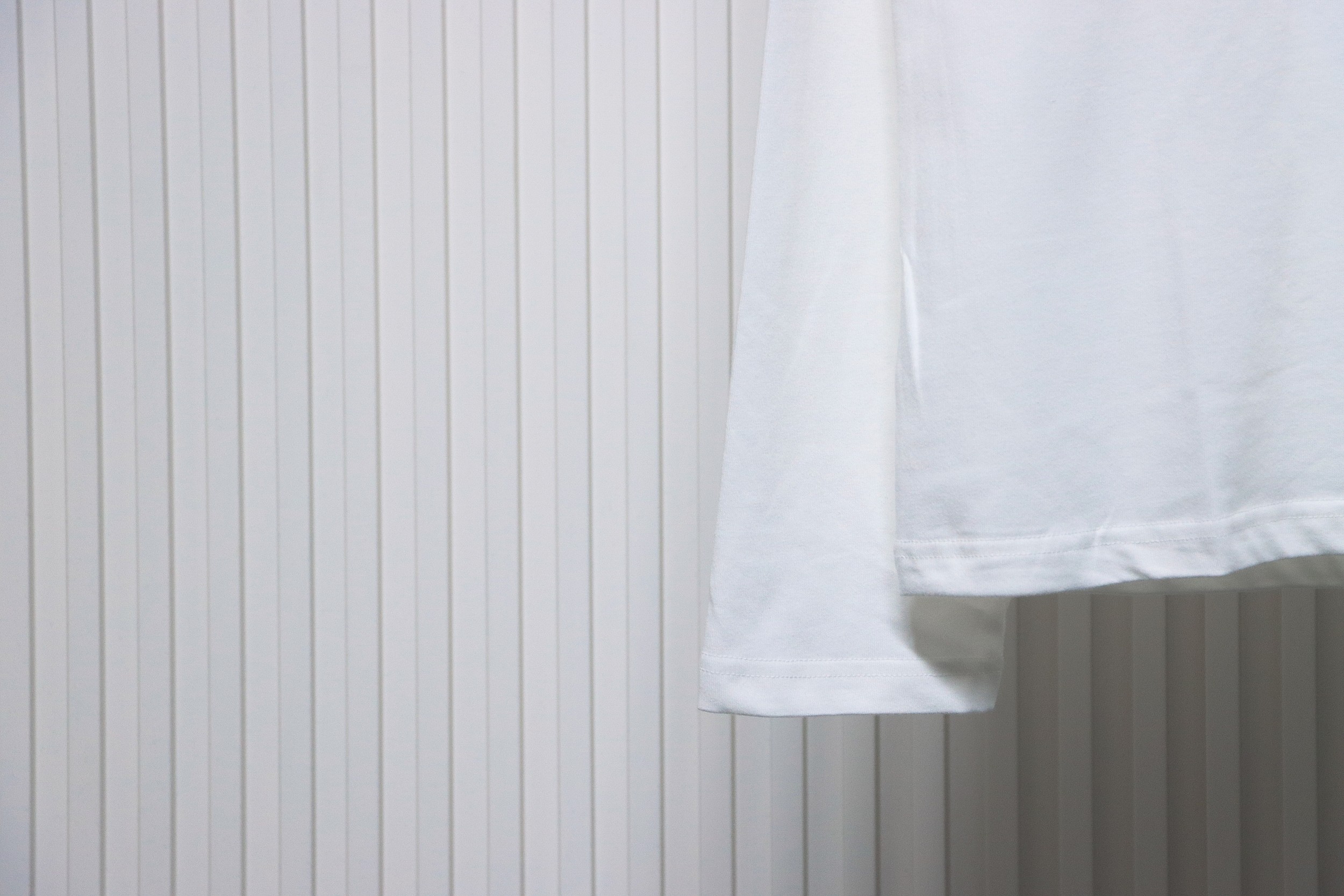 We11 Done 24FW Pearl Lettering Long Sleeve T-Shirt White