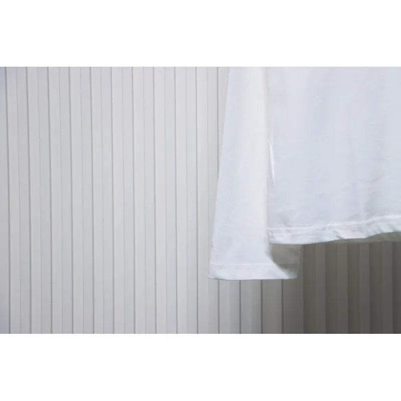 We11 Done 24FW Pearl Lettering Long Sleeve T-Shirt White