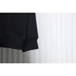 We11 Done 24FW Shopping Bag Crewneck Hoodie Black