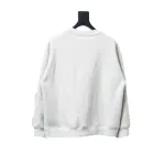 We11 Done 24FW Shopping Bag Crewneck Hoodie Light Grey
