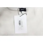 We11 Done 24FW Shopping Bag Crewneck Hoodie Light Grey