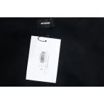 We11 Done 24FW Square Puppy Crew Neck Hoodie Black