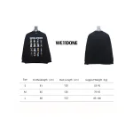 We11 Done 24FW Square Puppy Crew Neck Hoodie Black