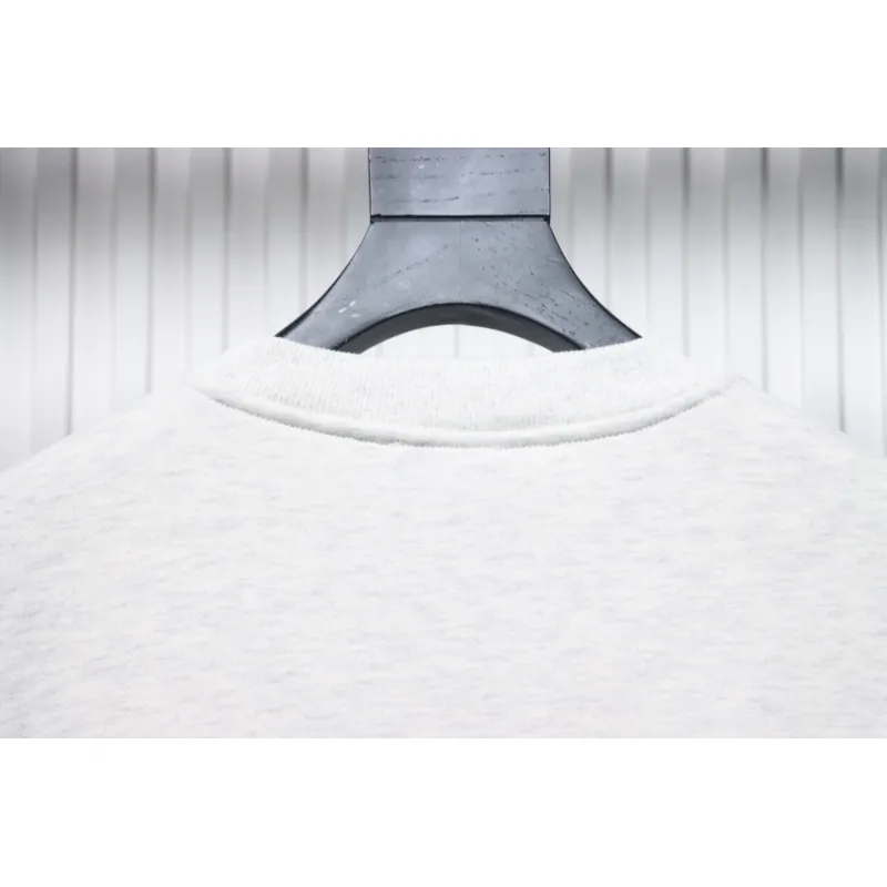 We11 Done 24FW Square Puppy Crew Neck Hoodie Light Grey