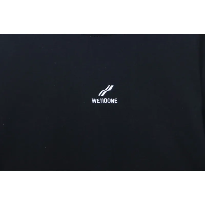 We11 Done 24FW Three Stripes Long Sleeve T-Shirt Black