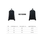 We11 Done 24FW Three Stripes Long Sleeve T-Shirt Black