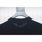 We11 Done 24FW Three Stripes Long Sleeve T-Shirt Black