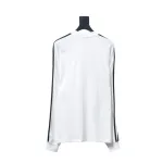 We11 Done 24FW Three Stripes Long Sleeve T-Shirt White